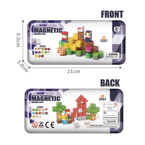 Magnetic Building Blocks Set (40 PCS)