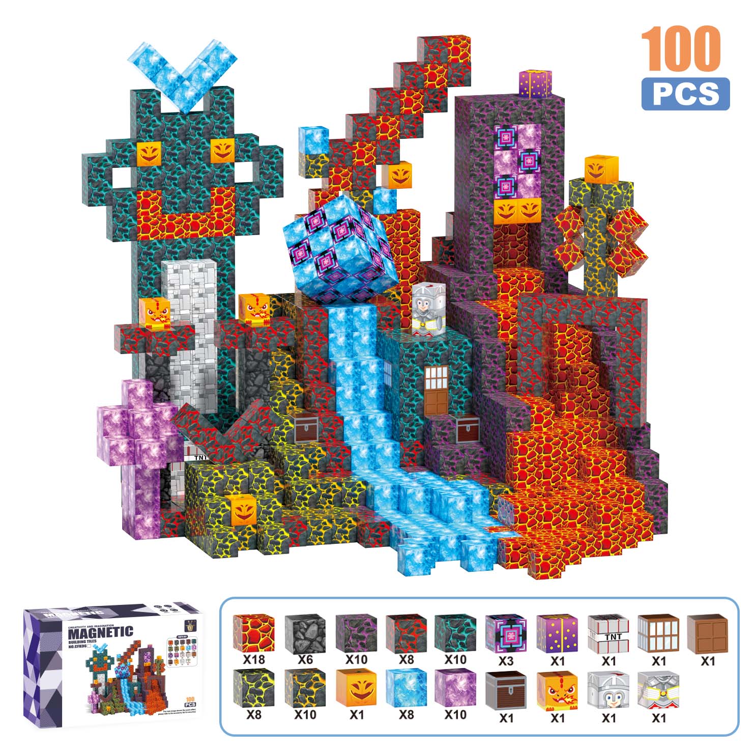 Minecraft Building Universe Set (100 PCS)
