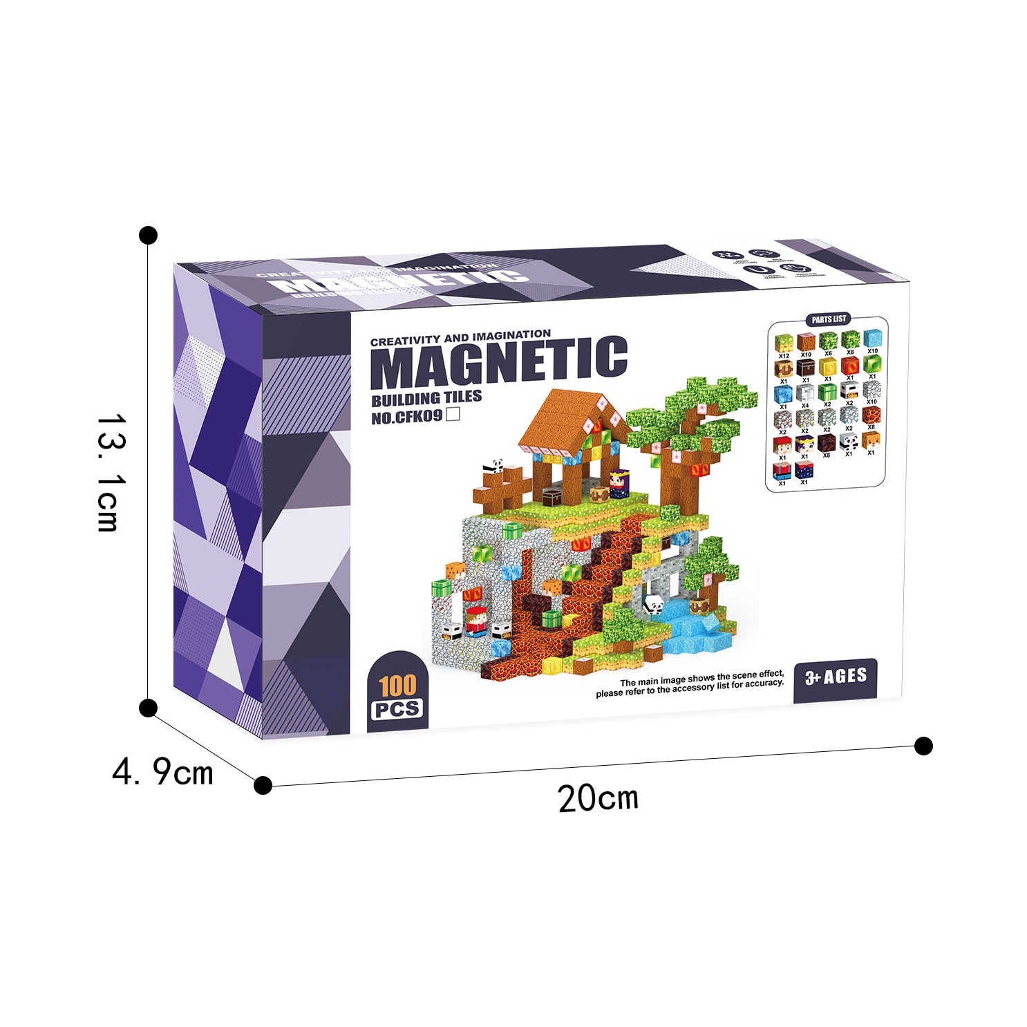 Minecraft Adventure Magnetic Building Set (100 PCS)