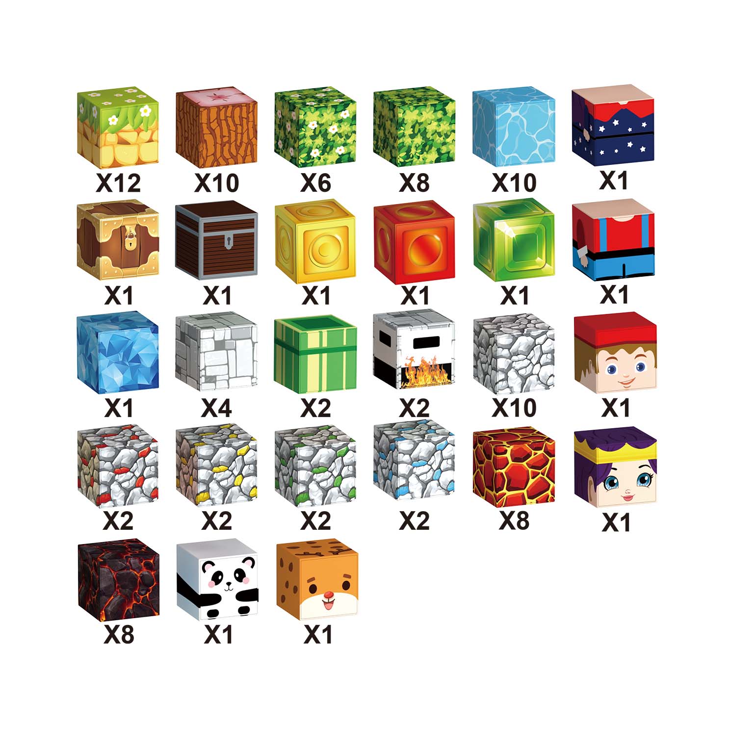 Minecraft Adventure Magnetic Building Set (100 PCS)