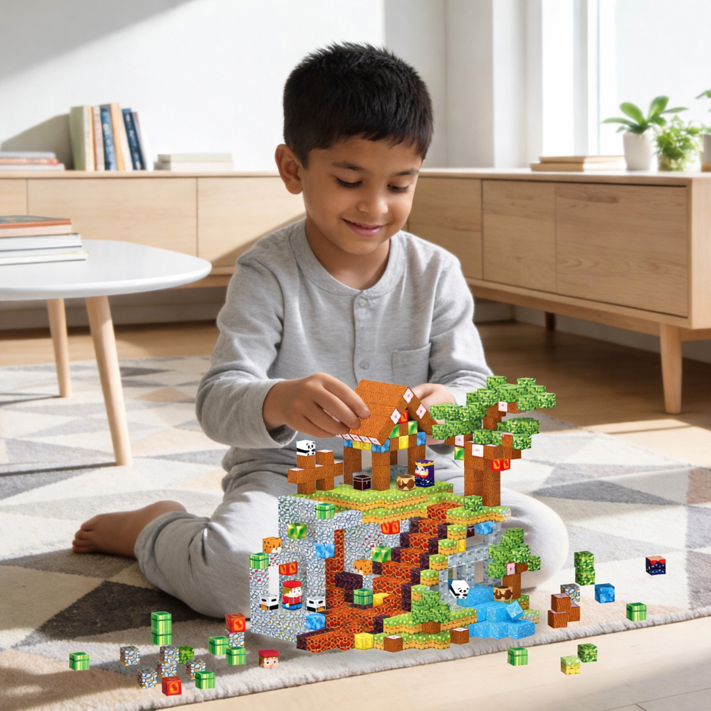 Minecraft Adventure Magnetic Building Set (100 PCS)