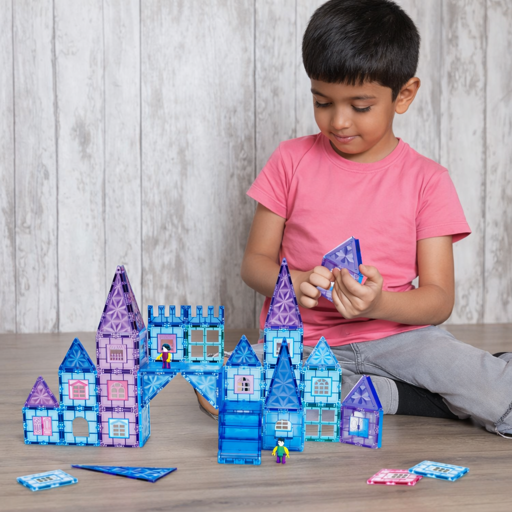 Magnetic Castle Building Set (58 PCS)