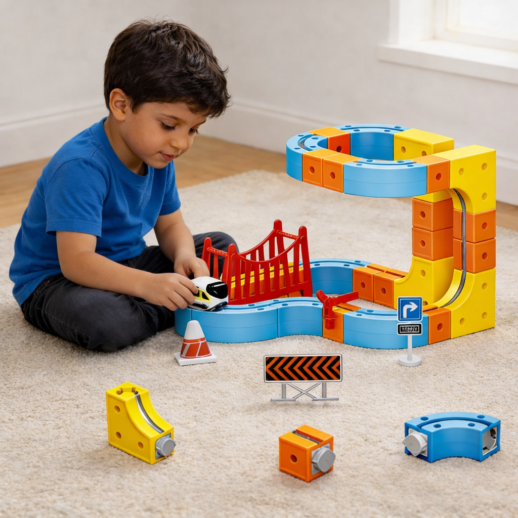 Advanced Magnetic Railcar Set (80 PCS)