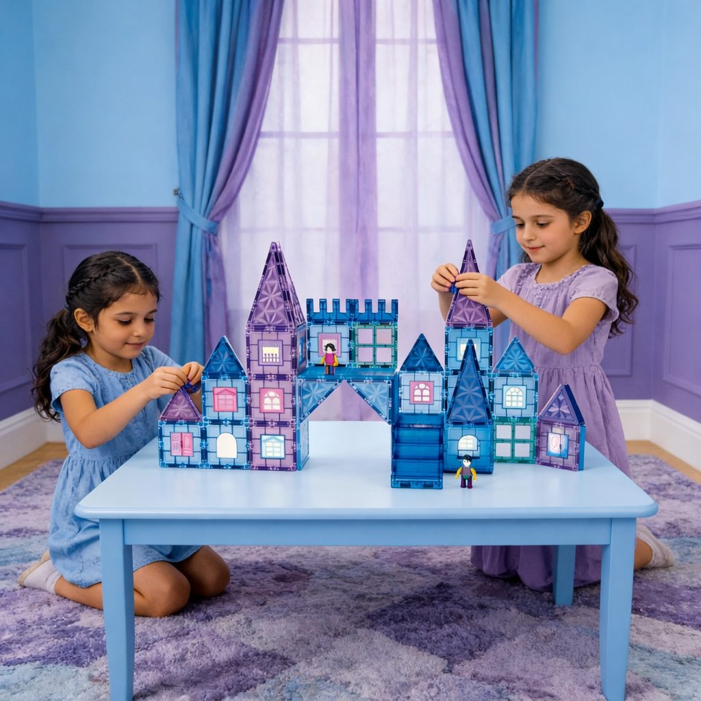 Magnetic Castle Building Set (58 PCS)