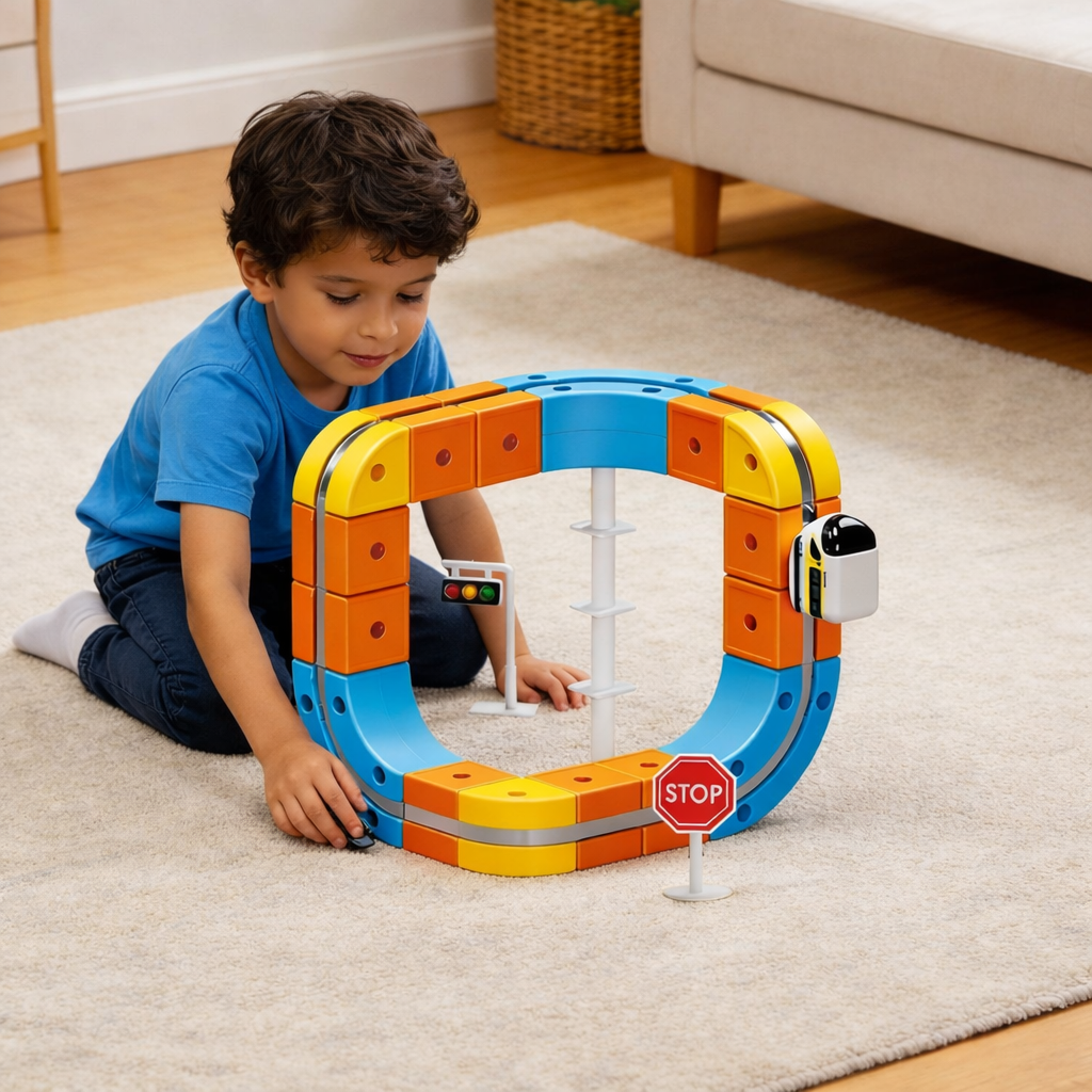 Versatile Magnetic Railcar Set (66 PCS)