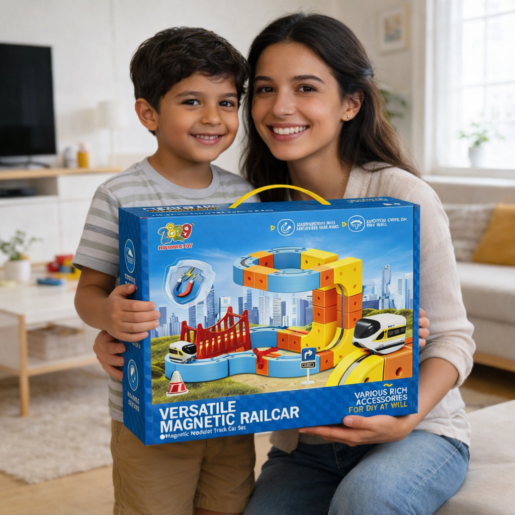 Advanced Magnetic Railcar Set (80 PCS)