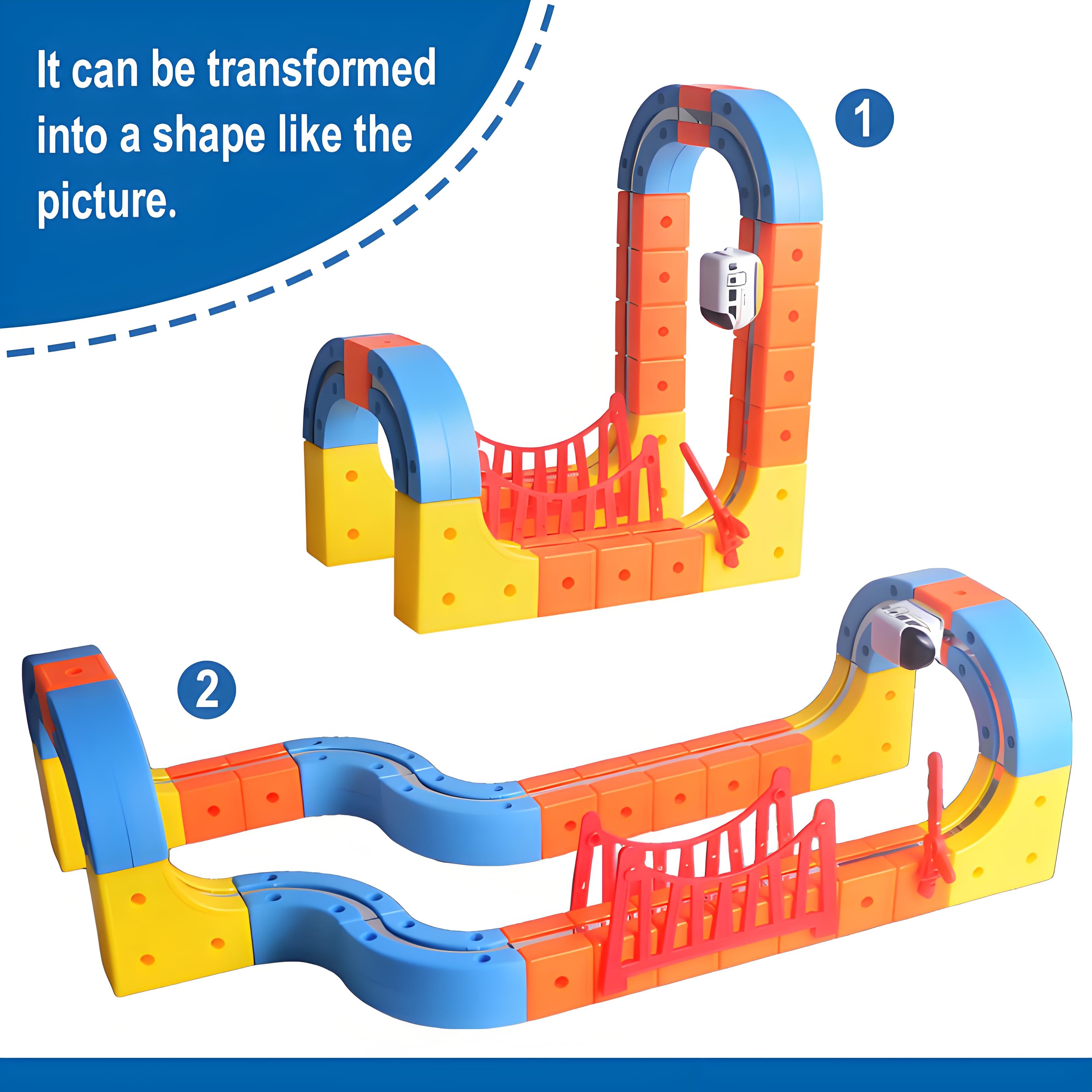 Advanced Magnetic Railcar Set (80 PCS)