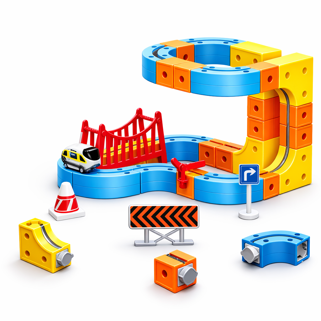 Advanced Magnetic Railcar Set (80 PCS)